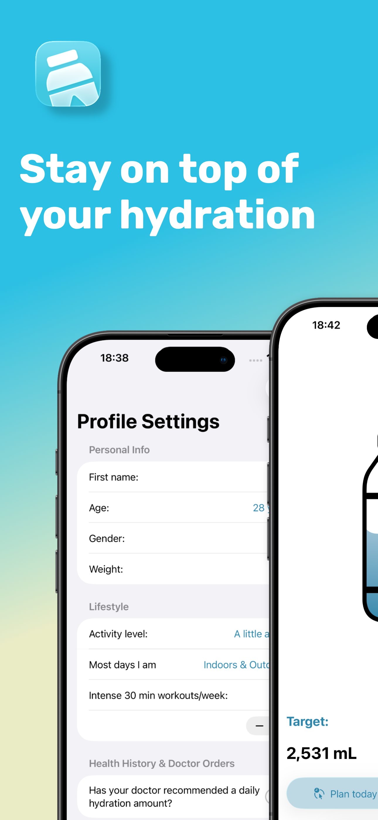 Keep track of your hydration